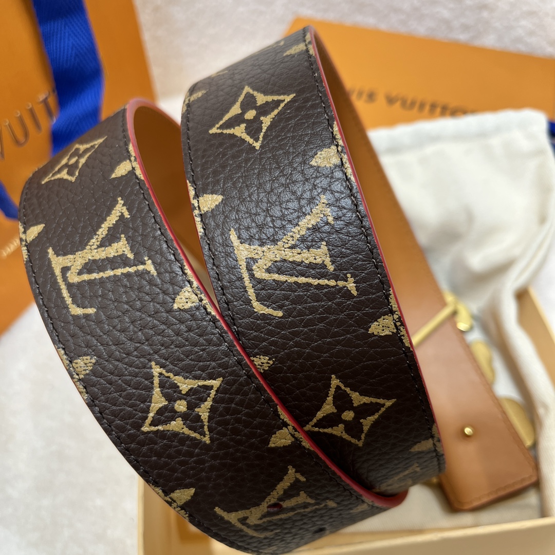  Louis Vuitton LV Men's Custom Canvas Belt