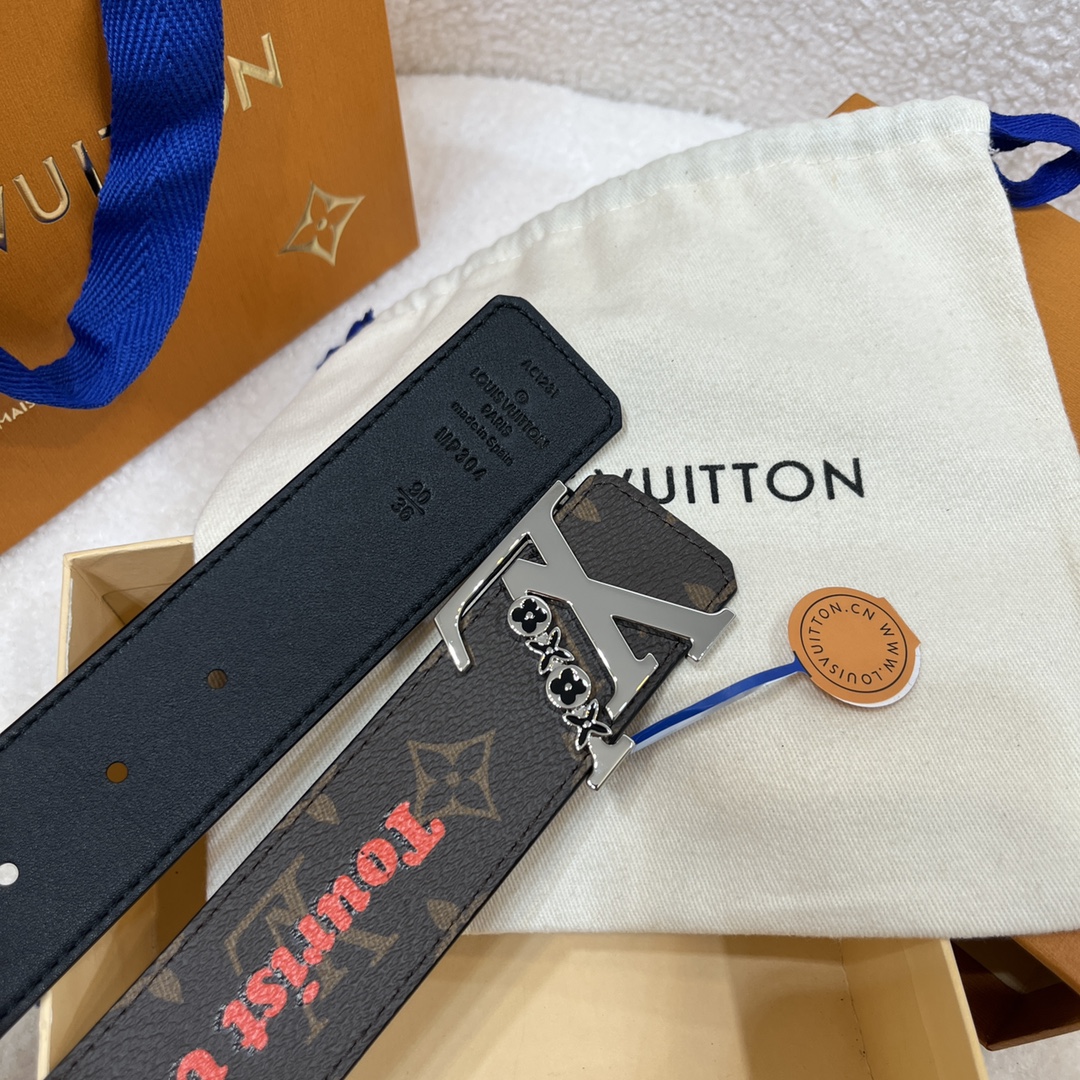 Louis Vuitton LV Men's Reversible Canvas Belt