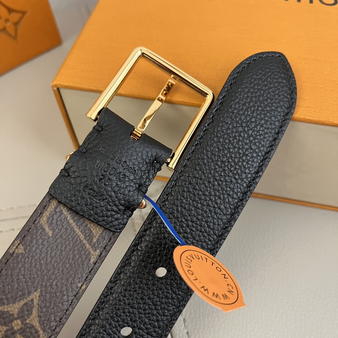 Louis Vuitton LV Women's New Floral Metal Buckle Belt