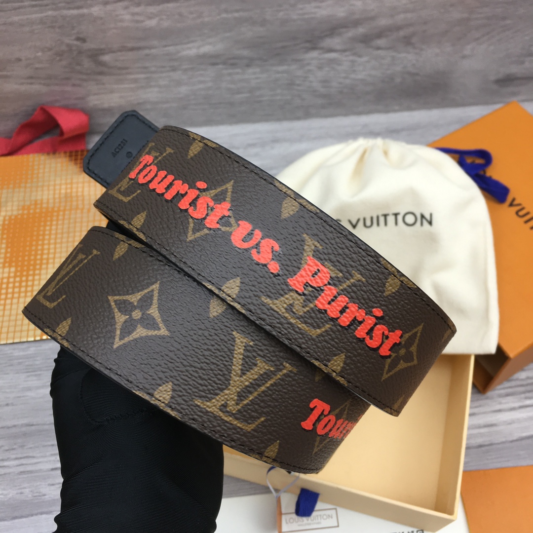Louis Vuitton LV Men's Reversible Canvas Belt