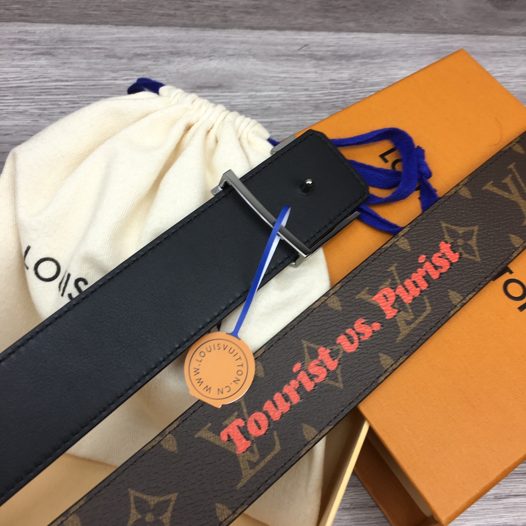 Louis Vuitton LV Men's Reversible Canvas Belt