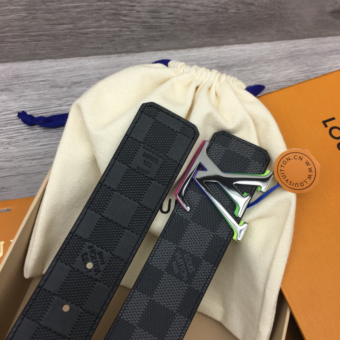 Louis Vuitton Men's Casual Reversible Canvas Belt