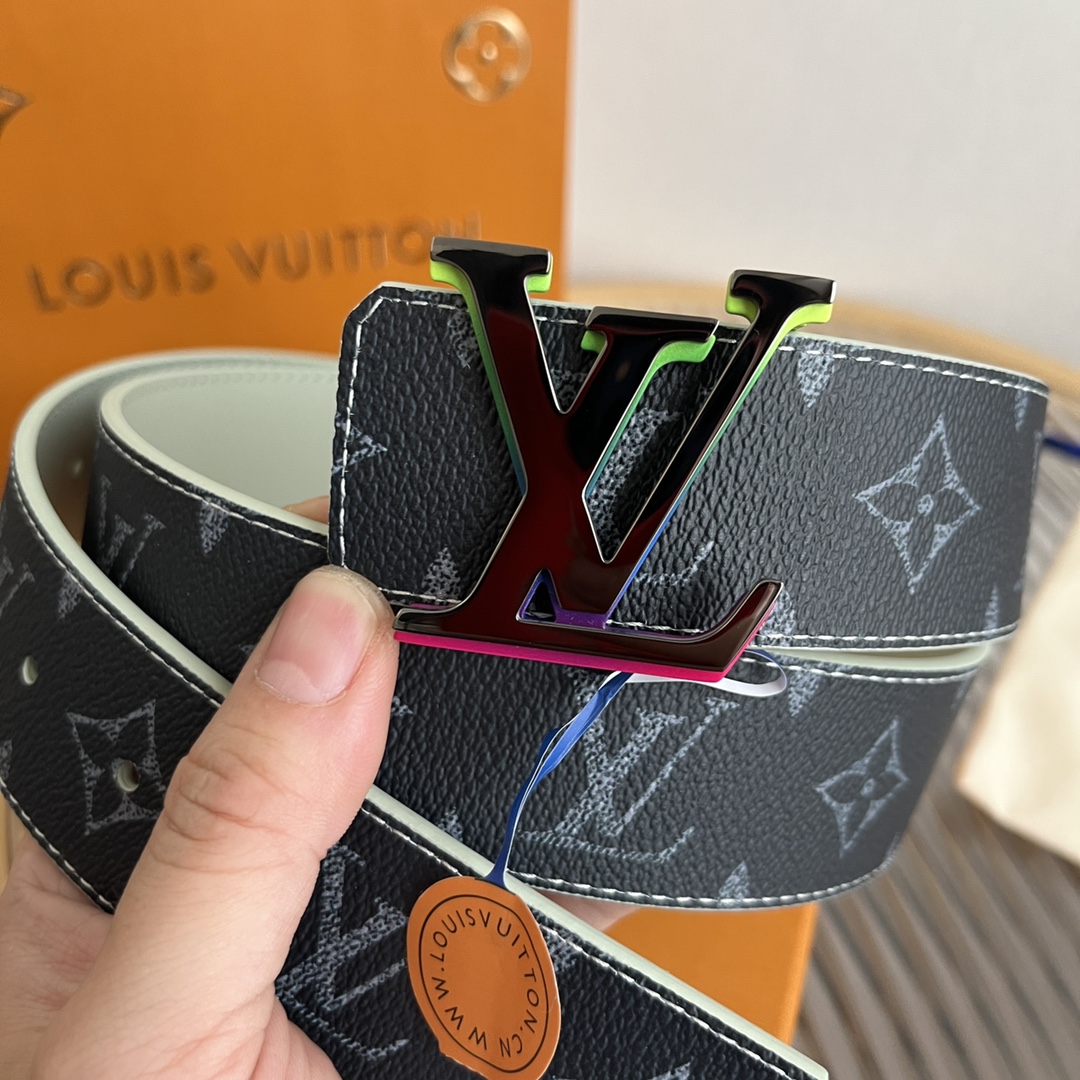 Louis Vuitton LV Custom 4cm Reversible Canvas Belt