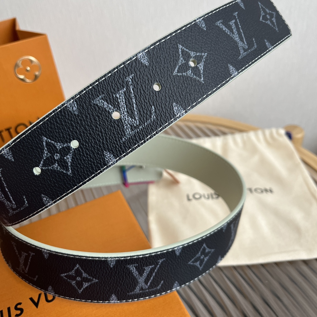 Louis Vuitton LV Custom 4cm Reversible Canvas Belt