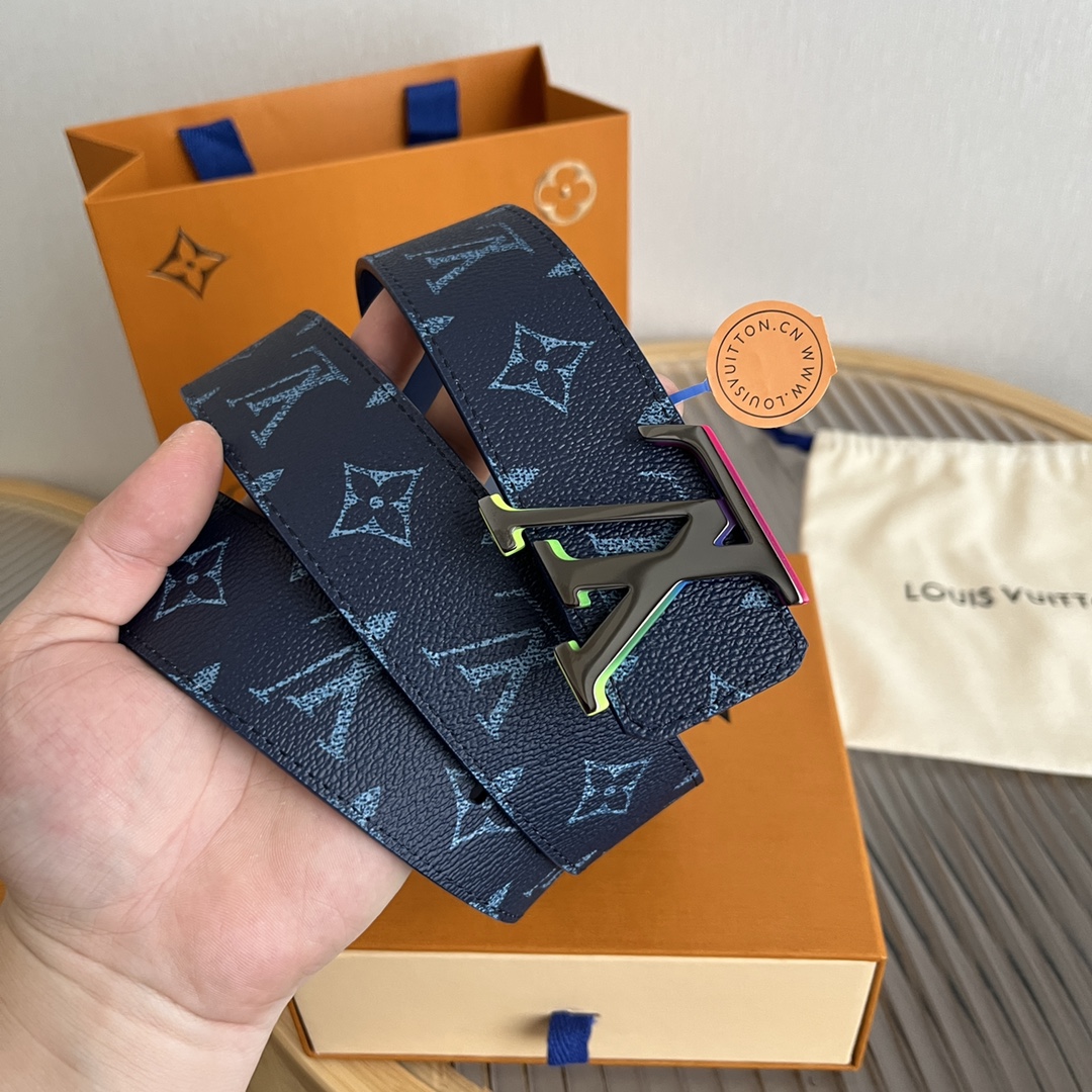 Louis Vuitton LV Custom 4cm Reversible Canvas Belt