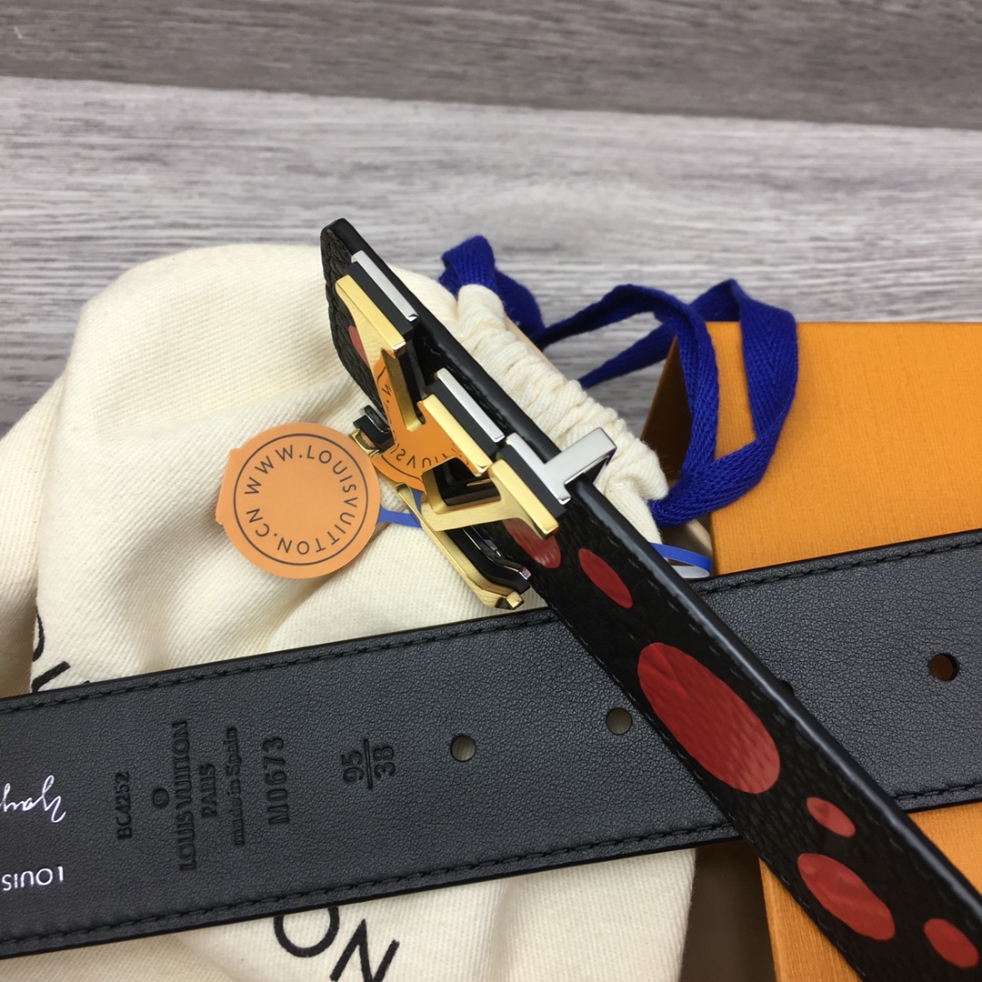Louis Vuitton LV Yayoi Kusama Collaboration Men's Premium Belt