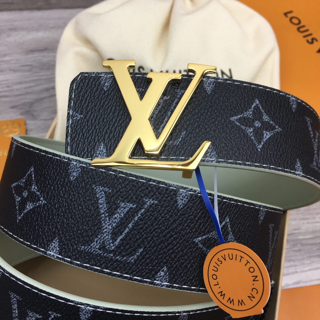 Louis Vuitton LV Custom 4cm Reversible Canvas Belt