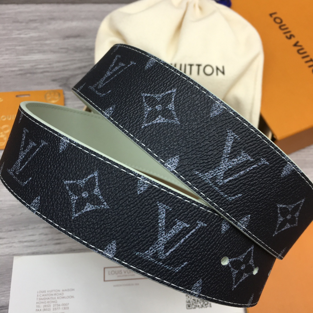 Louis Vuitton LV Custom 4cm Reversible Canvas Belt