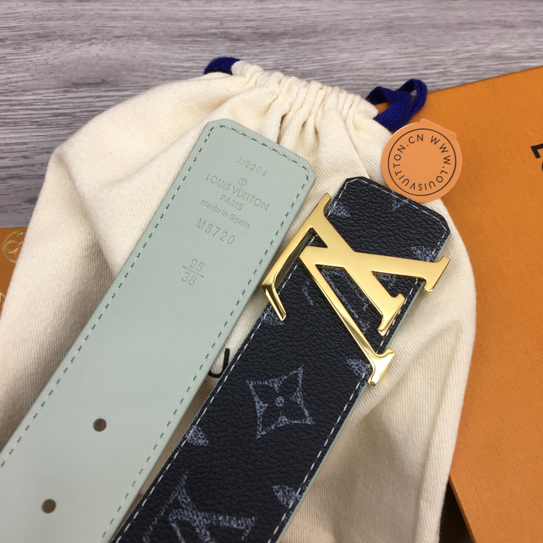 Louis Vuitton LV Custom 4cm Reversible Canvas Belt