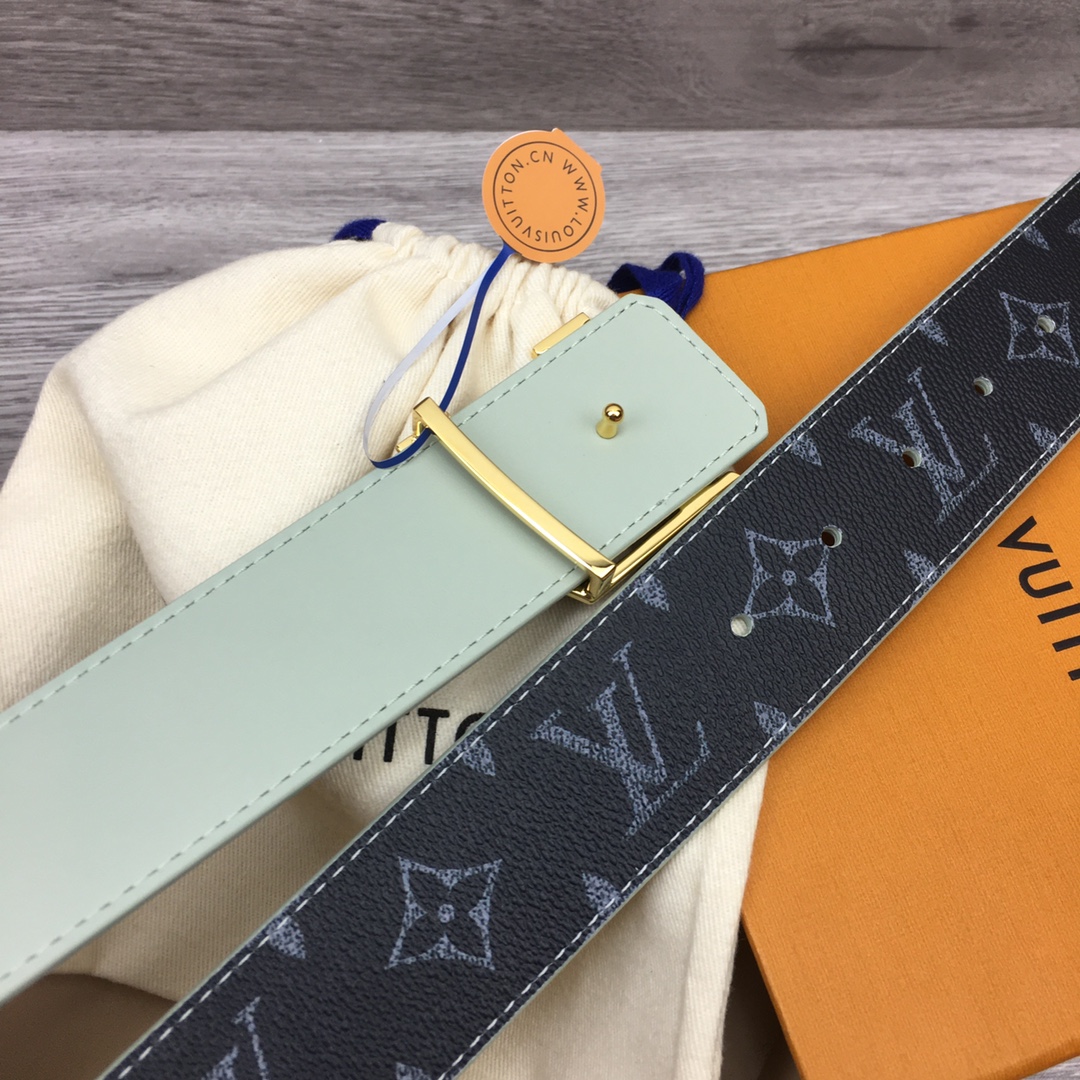 Louis Vuitton LV Custom 4cm Reversible Canvas Belt