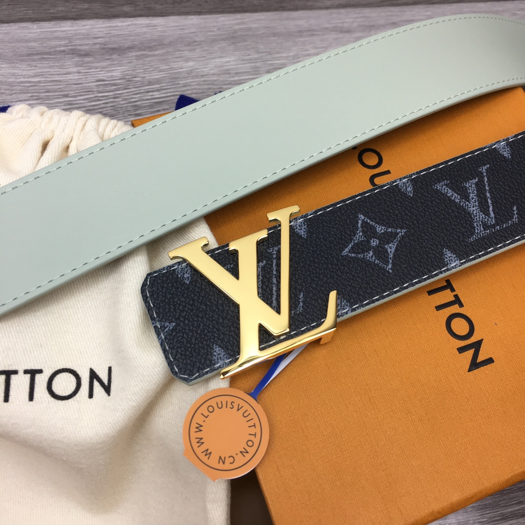 Louis Vuitton LV Custom 4cm Reversible Canvas Belt