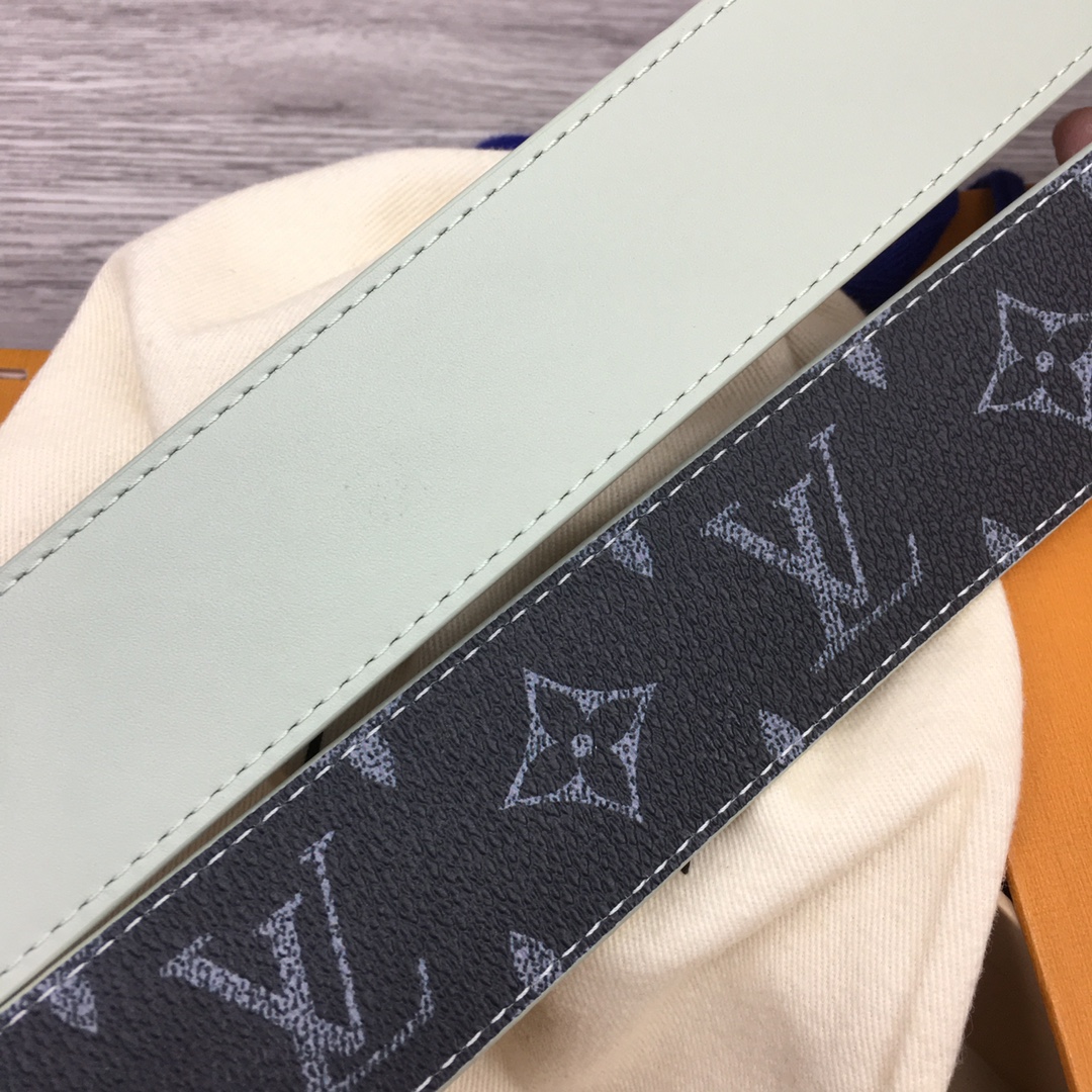 Louis Vuitton LV Custom 4cm Reversible Canvas Belt