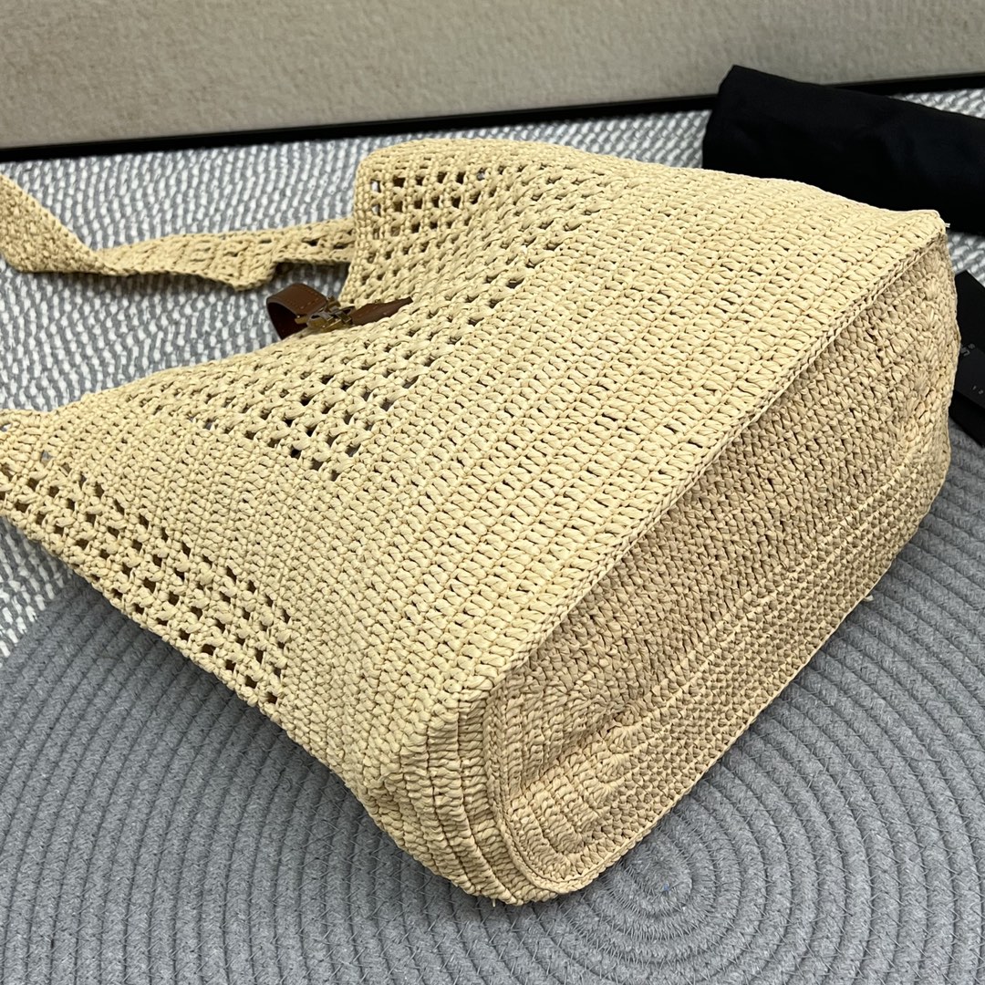Saint Laurent LE 5A7 Woven Tote Bag