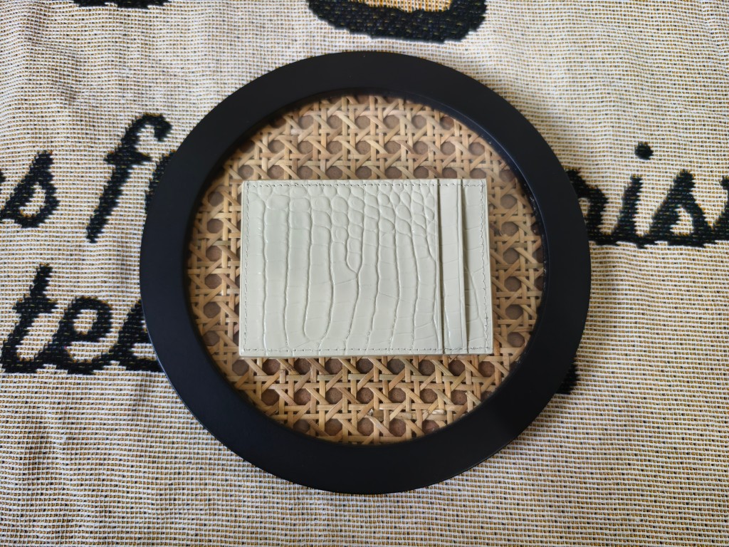 Saint Laurent SYL New Crocodile Leather Coin Card Holder