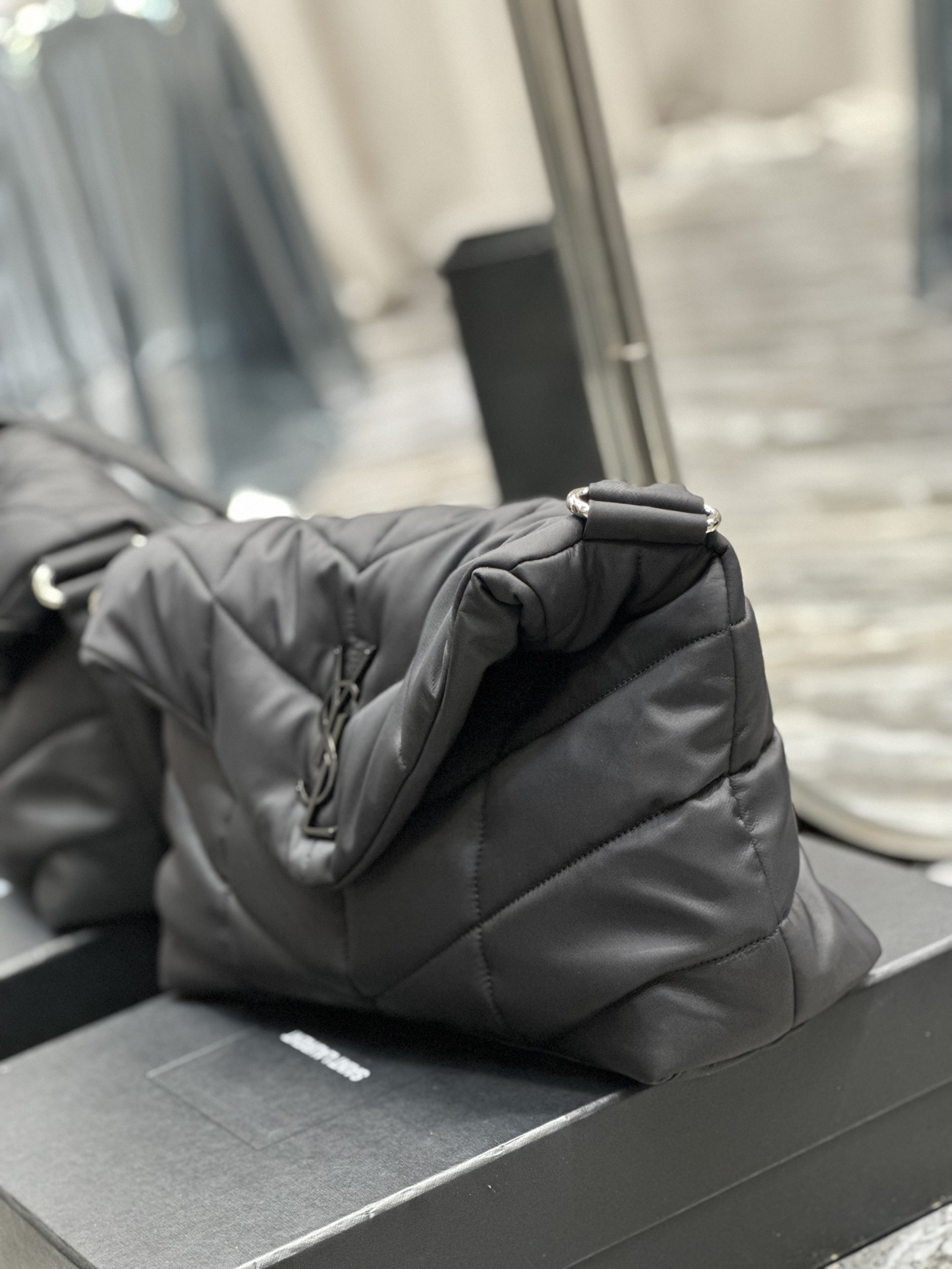 Saint Laurent YSL Loulou Puffer Nylon Shoulder Bag