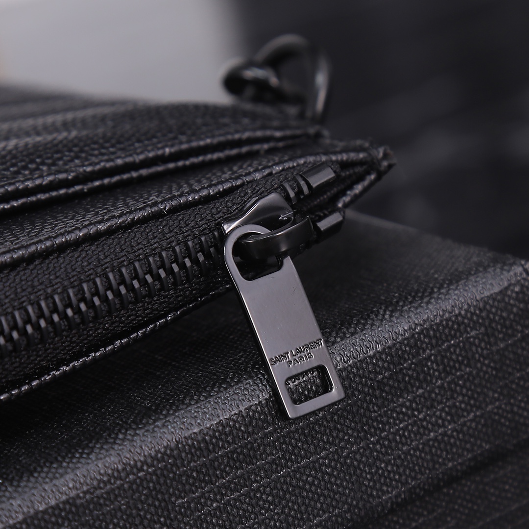 Saint Laurent YSL Caviar Zip Pouch