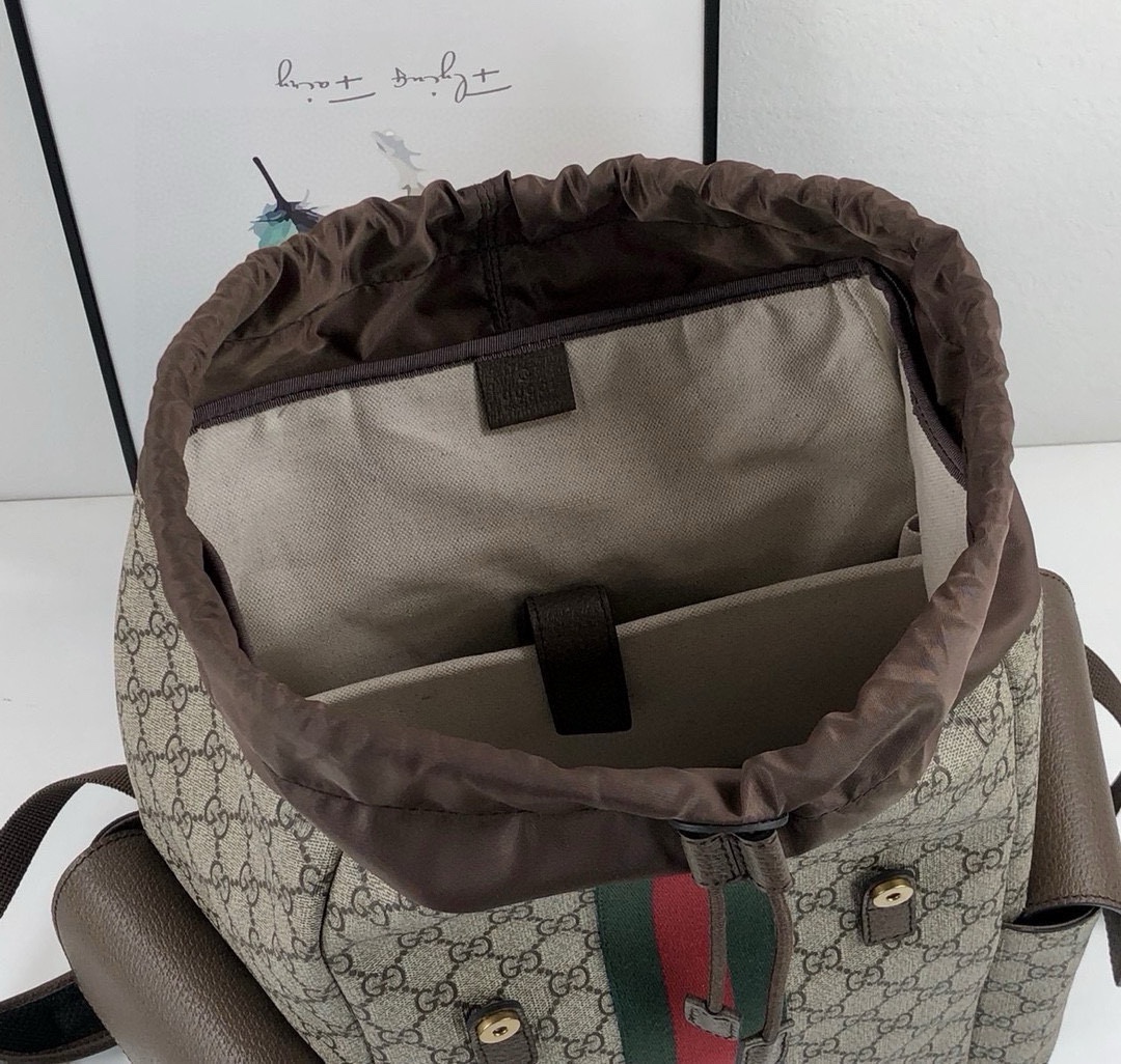 Gucci Ophidia GG Backpack 598140 Brown
