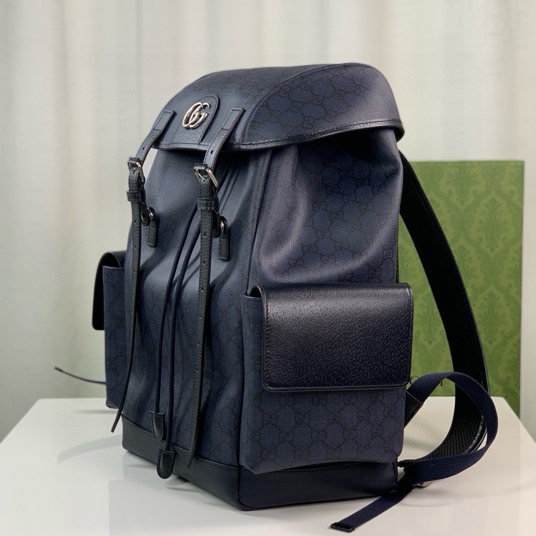 Gucci Ophidia GG Backpack 598140 Dark Blue