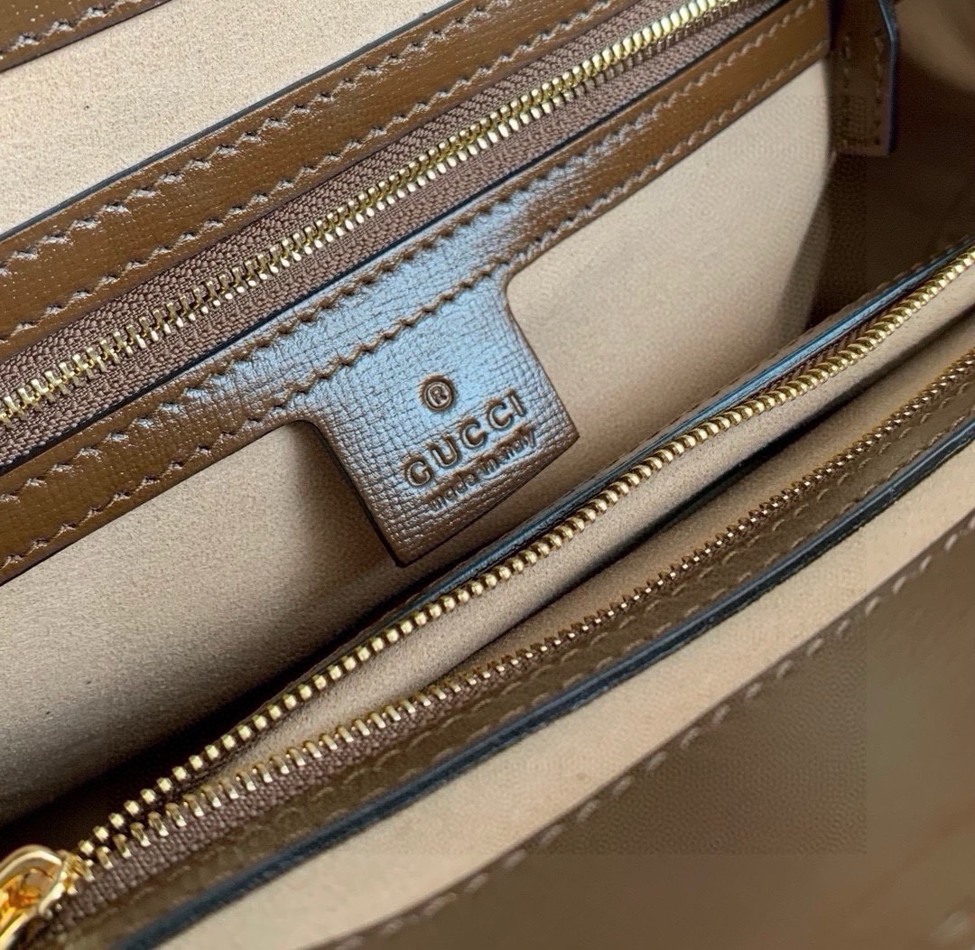 Gucci Jackie 1961 Tote Bag 649016 with Zipper Closure