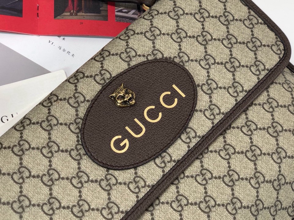 Gucci Original 495654 New Arrival - Authentic Boutique Quality in Brown PVC