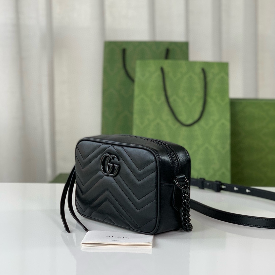 Gucci GG Marmont 634936 Shoulder Bag - Upgraded Original Leather in Black