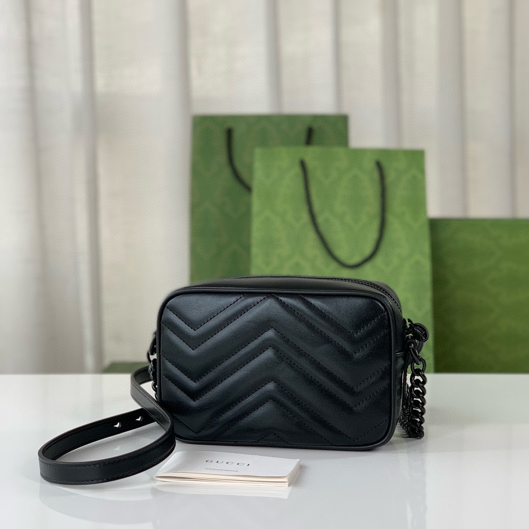 Gucci GG Marmont 634936 Shoulder Bag - Upgraded Original Leather in Black