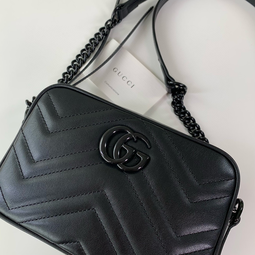 Gucci GG Marmont 634936 Shoulder Bag - Upgraded Original Leather in Black