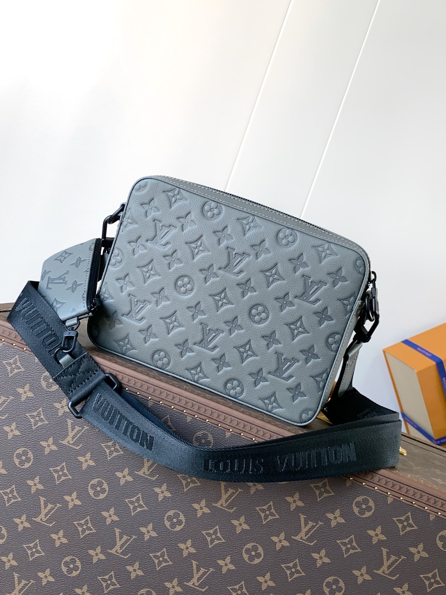 M46603 Trio Messenger Bag in Gray by Louis Vuitton LV
