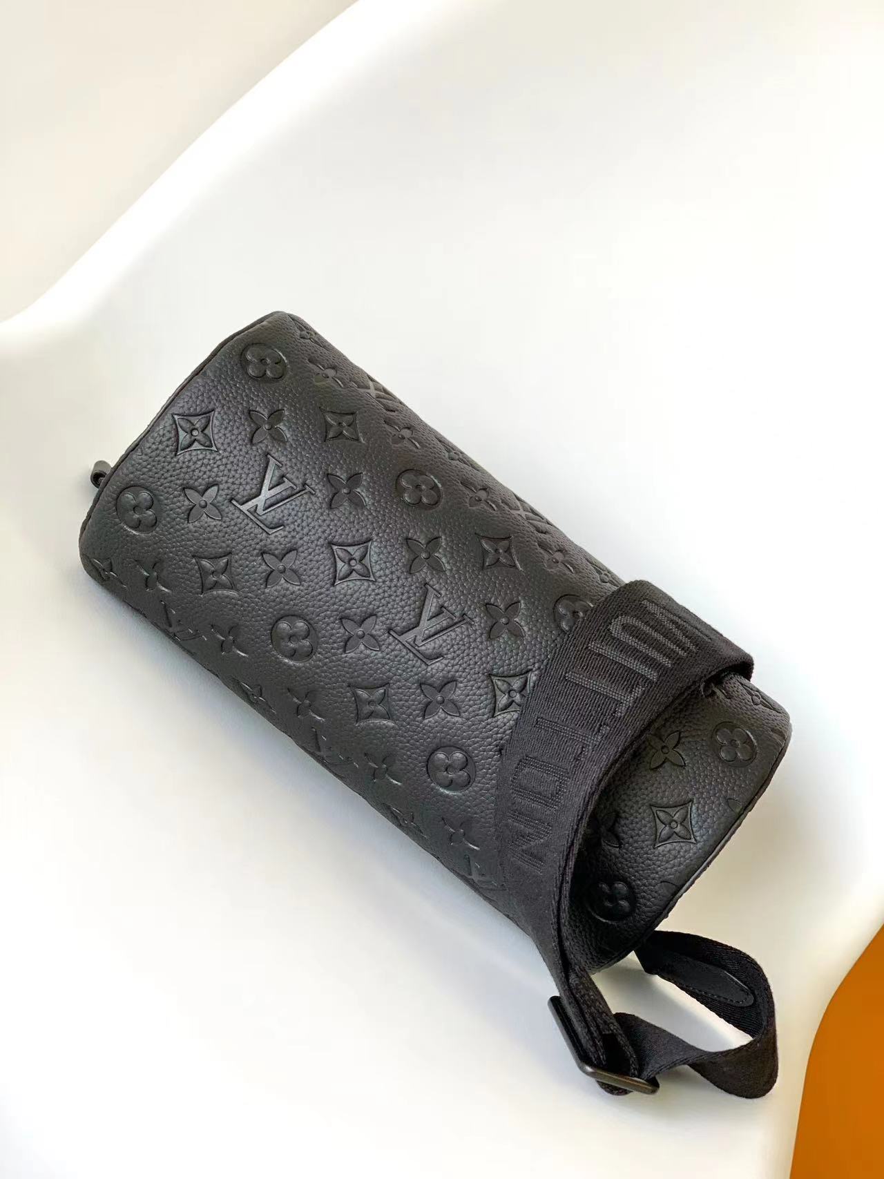 Louis Vuitton LV M46796 Monogram Eclipse Soft Polochon Small Handbag